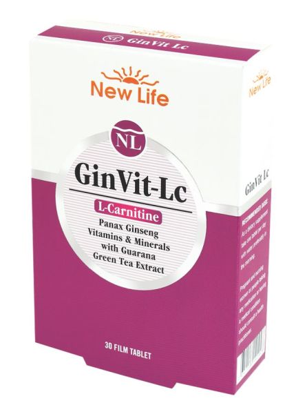 NewLife Ginvit LC (L-Carnitine) 30 Tablet