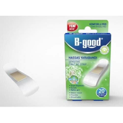 B-Good Hassas Yara Bandı Su Dayanıklı 20 adet