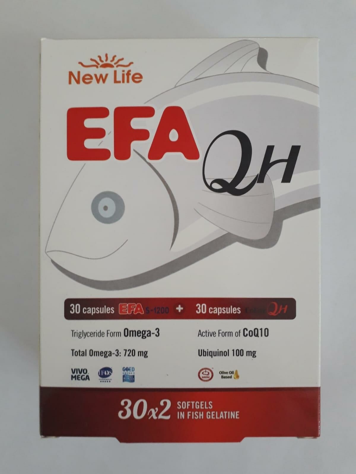 NewLife Efa QH (S-1200 30 Kapsül + Coenz QH 30 Kapsül) Avantaj Paketi