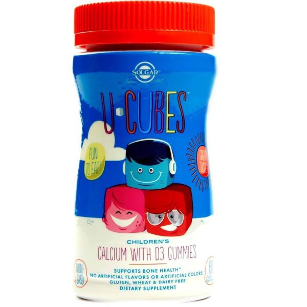 Solgar U-Cubes Children's Calcium + Vitamin D3 Gummies 60 Adet