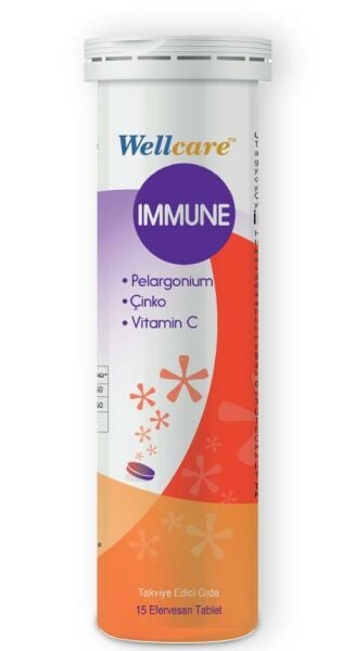 Wellcare Immune Suda Eriyen Tablet 15 Adet
