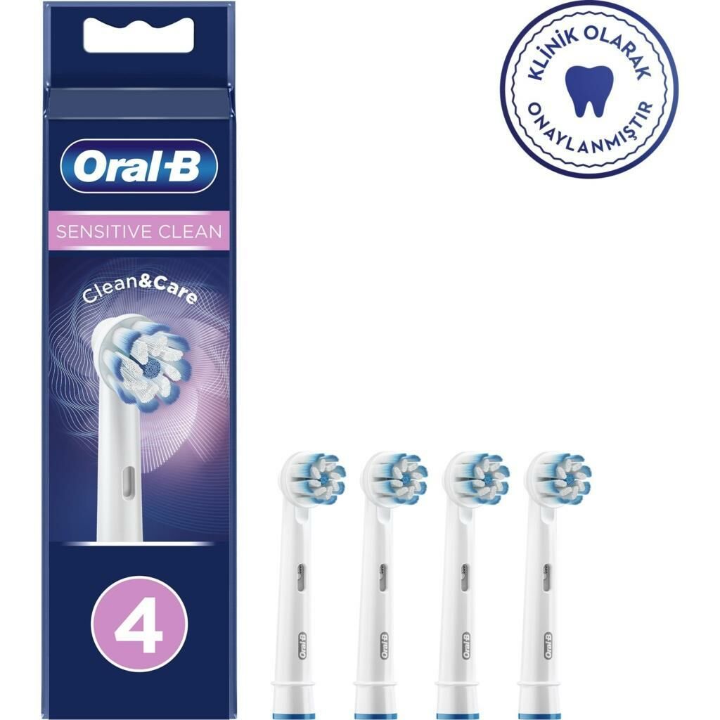 Oral-B Sensitive Clean Yedek Diş Fırçası Başlığı 4'lü