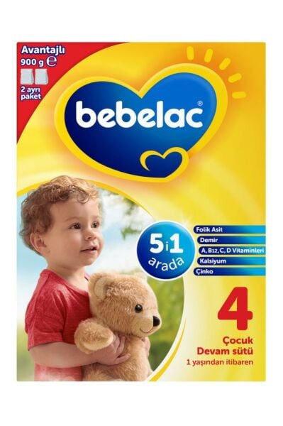 Bebelac 4 Çocuk Devam Sütü 900 gr