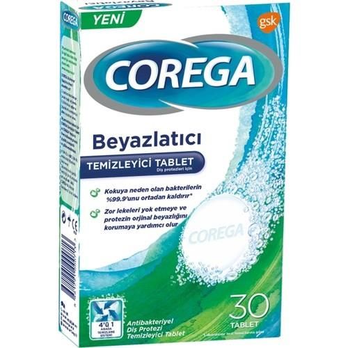 Corega Temizleyici Beyazlatıcı 30 Tablet