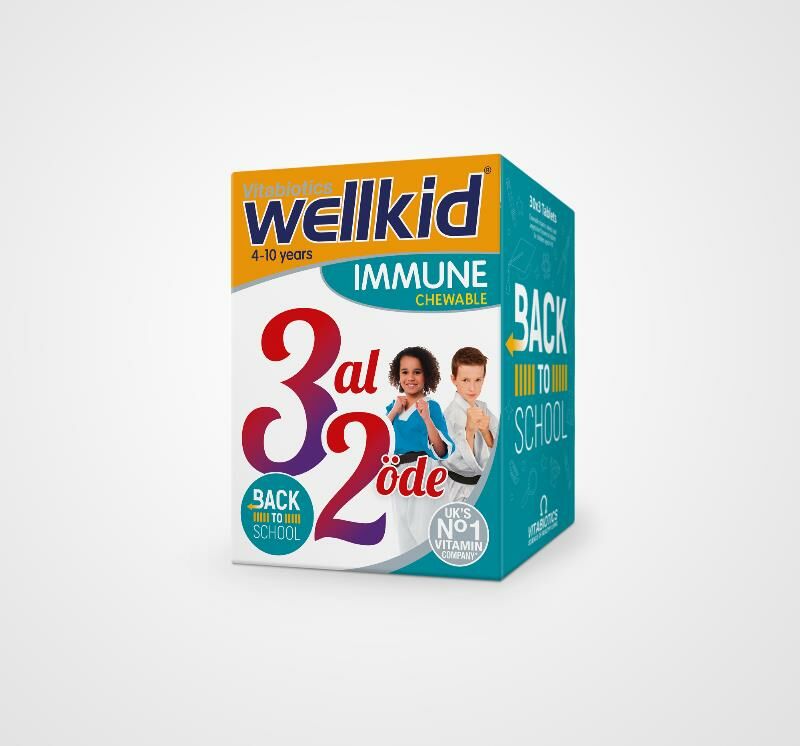 Vitabiotics Wellkid Immune Chewable 3 Al 2 Öde 90 Tablet