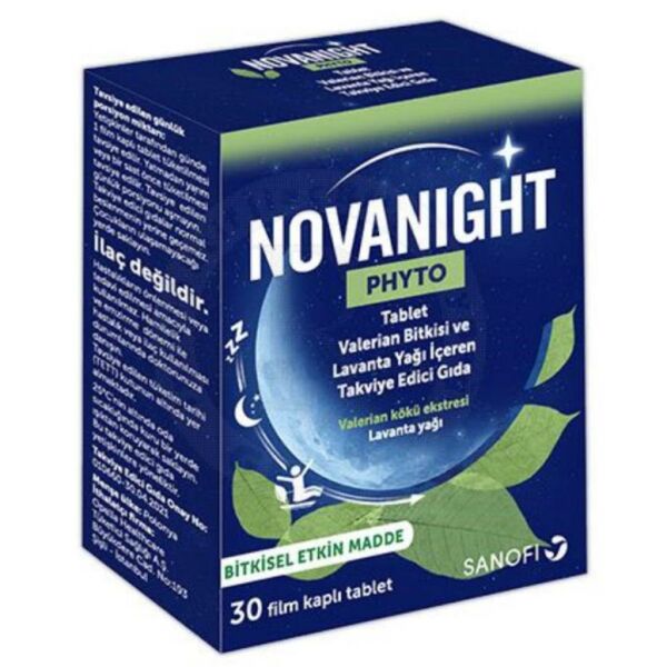 Novanight Phtyto Valerian ve Lavanta Yağı İçeren 30 Tablet