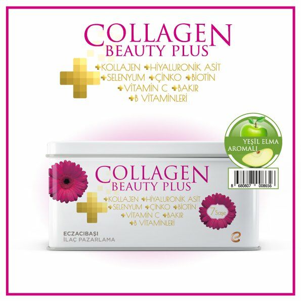 Voonka Collagen Beauty Plus 7 Saşe - Yeşil Elma