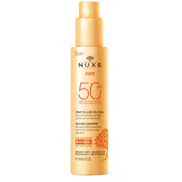 Nuxe Sun Spray Fondant Spf 50 Güneş Koruyucu Yüz ve Vücut Sütü 150 ml