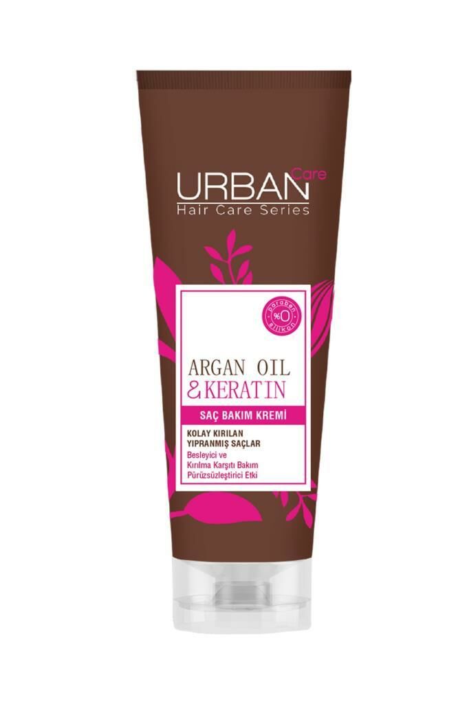 Urban Care Argan Oil + Keratin Besleyici ve Kırılma Karşıtı Saç Bakım Kremi 250 ml