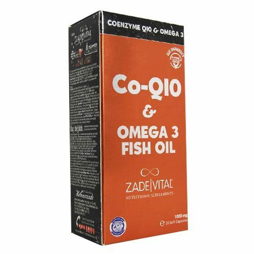 Zade Vital Co-Q10 Omega3 Balık Yağı 1000mg 30 Yumuşak kapsül