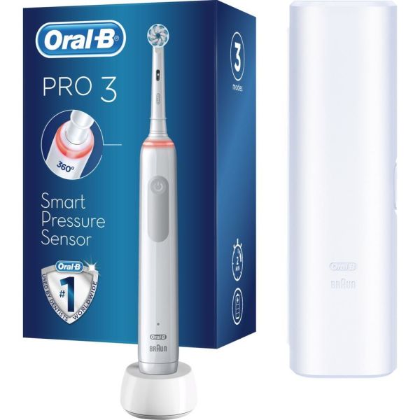 Oral-B Pro3 3500 Şarj Edilebilir Diş Fırçası Seyahat Kapı Hediyeli
