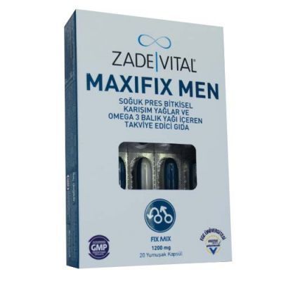 Zade Vital Maxifix Men 20 Kapsül