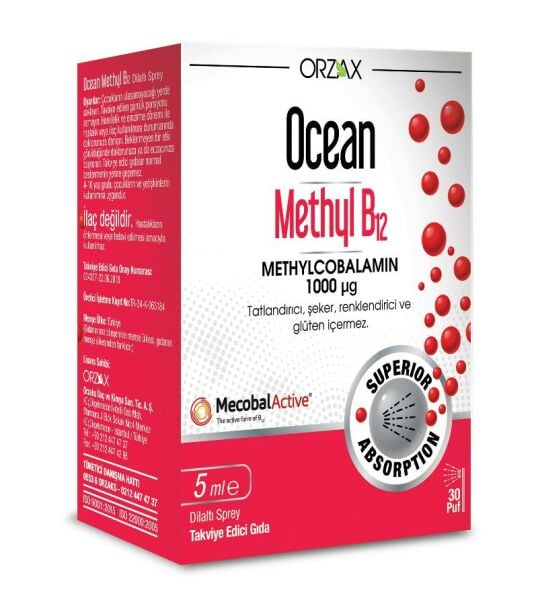 Ocean Methyl B12 1000 mcg 5ml Sprey
