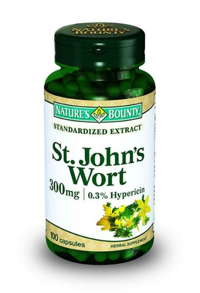 Nature's Bounty St. Johns Wort 300 mg 100 Kapsül