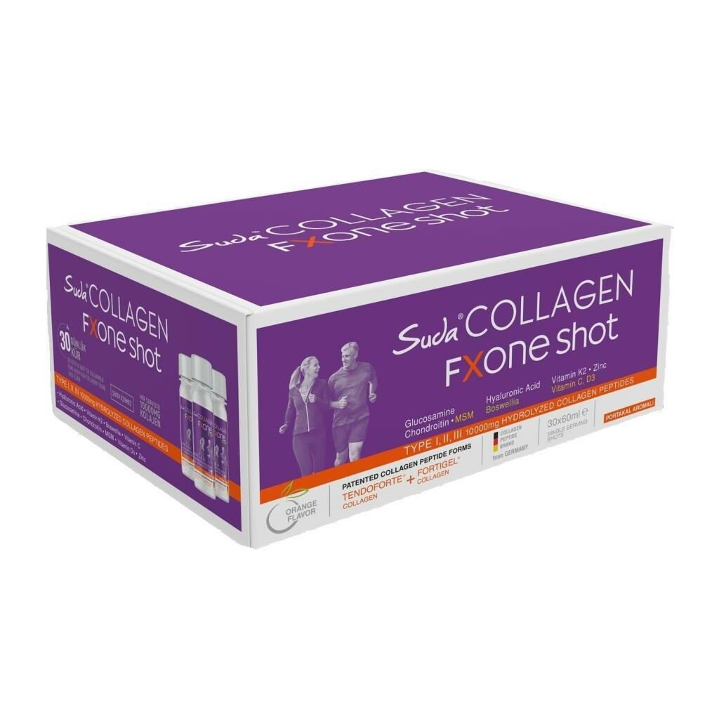 Suda Collagen FXone Shot Portakal Aromalı 60 ml x 30 Shot