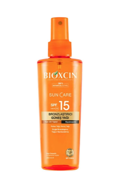 Bioxcin Sun Care SPF 15 Bronlaştırıcı Güneş Yağı 200 ml