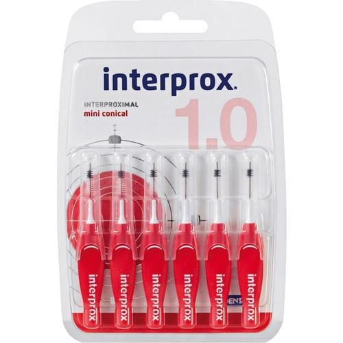 Interprox Mini Conical Blister 1.0 (Kırmızı) 6 Adet