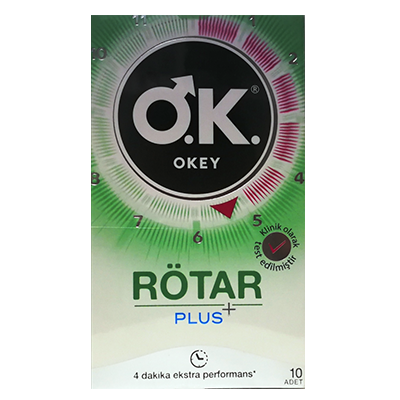 Okey Rötar Plus+ Prezervatif 10'lu