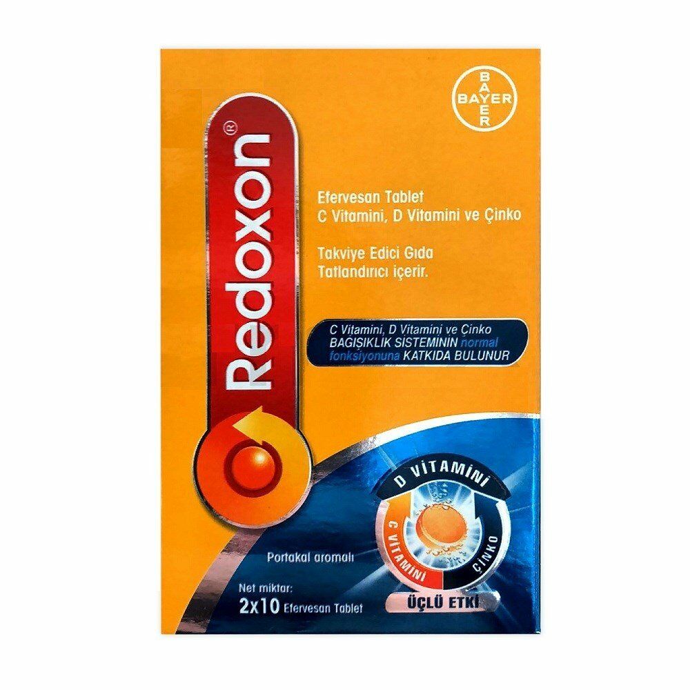 Redoxon_Yeni Üçlü Etki 20 Suda Eriyen Tablet