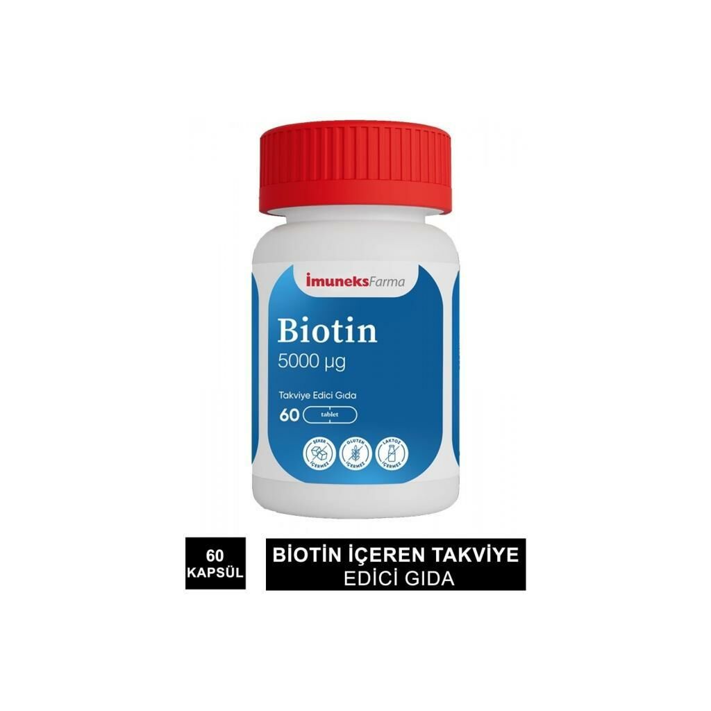 Imuneks Farma Biotin 5000 mcg 60 Tablet