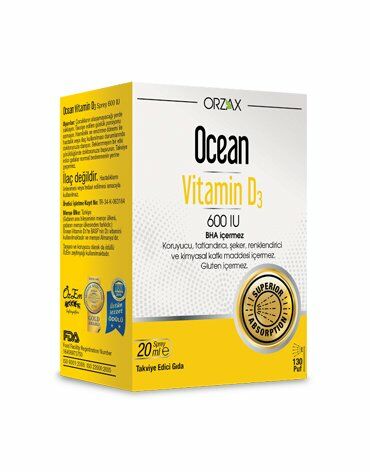 Ocean Vitamin D3 600 IU Sprey 20 ml