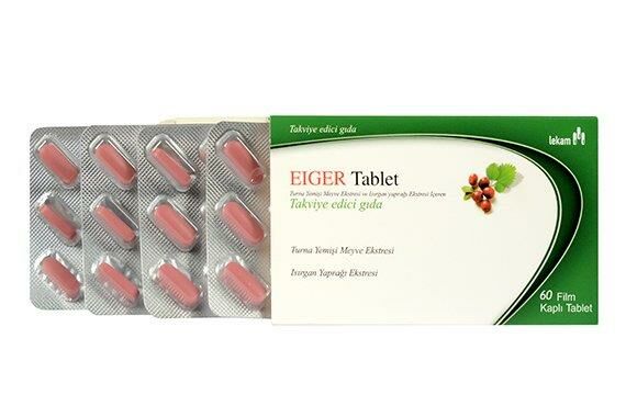 Eiger 60 Tablet ( Turna Yemişi Meyve Ekstresi ve Isısrgan Yaprağı Ekstresi İçeren )