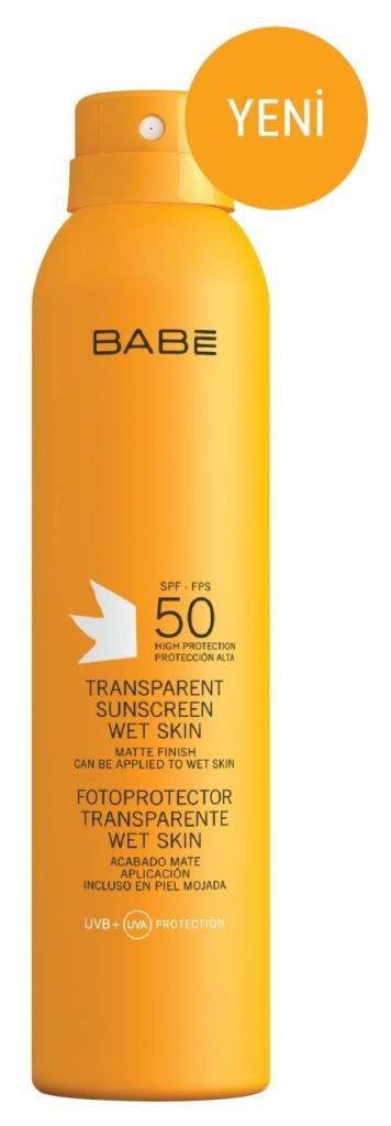 Babe Transparent Sunscreen Wet Skin Spf 50 200 ml Sprey Güneş Losyonu