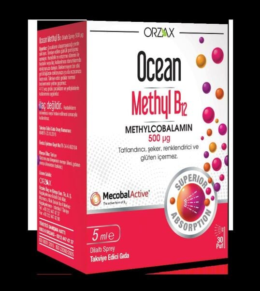 Ocean Methyl B12 500mcg Sprey 5ml