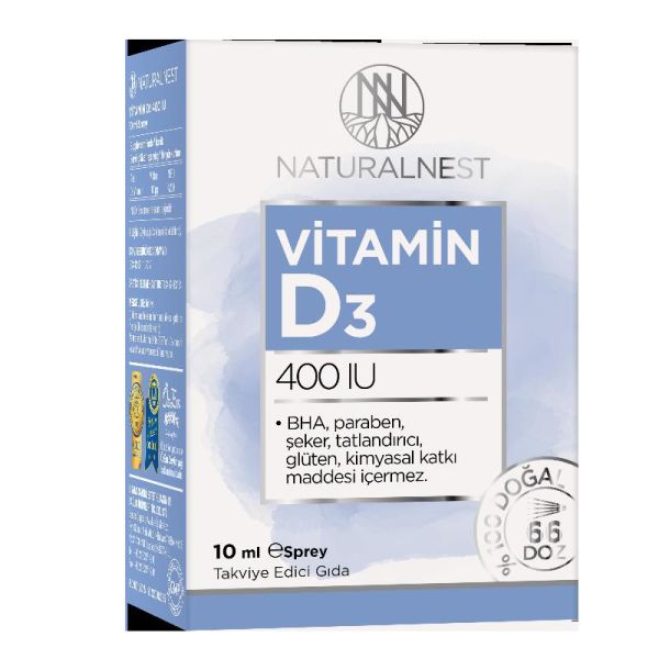 Naturalnest Vitamin D400 IU Sprey 10 ml