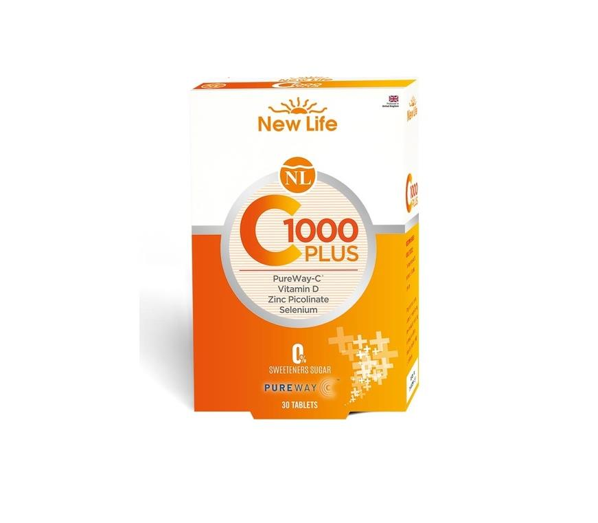 NewLife C 1000 Plus Vitamin C-D Çinko Selenyum 30 Tablet