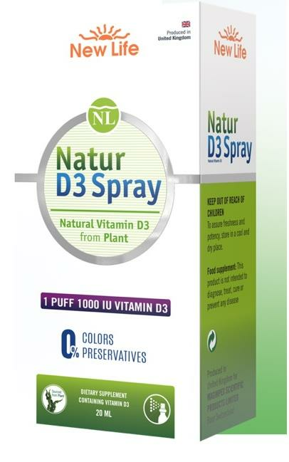 NewLife Natur D3 1000 IU Sprey 20 ml