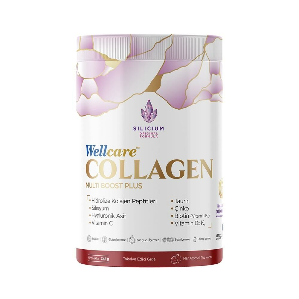 Wellcare Collagen Multi Boost Plus 10000 mg Nar Aromalı 345 gr