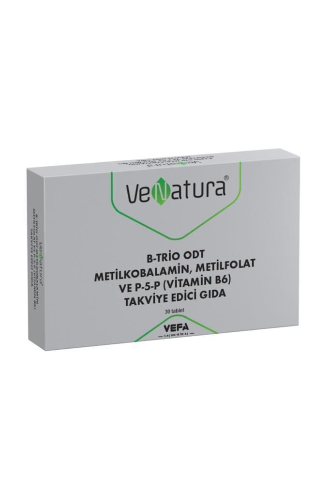 Venatura B-Trio ODT Metilkobalamin, Metil Folat ve P-5-P (Vitamin B6) 30 Tablet