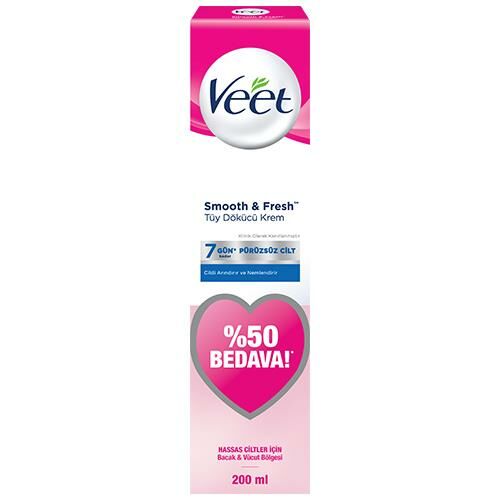 Veet Smooth And Fresh Hassas Cilt Tüy Dökücü Krem 200 ml