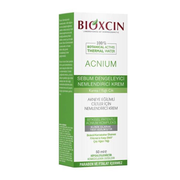 Bioxcin Acnium Sebum Dengeleyici Nemlendirici Krem 50 ml