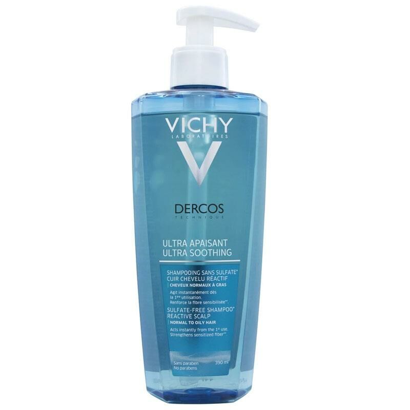 Vichy Dercos Sensitive Ultra Yatıştırıcı Şampuan Normal ve Yağlı Saç 390 ml
