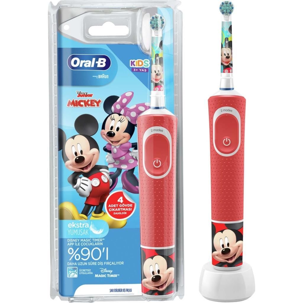 Oral-B D100 Çocuk Şarj Edilebilir Diş Fırçası -  Mickey