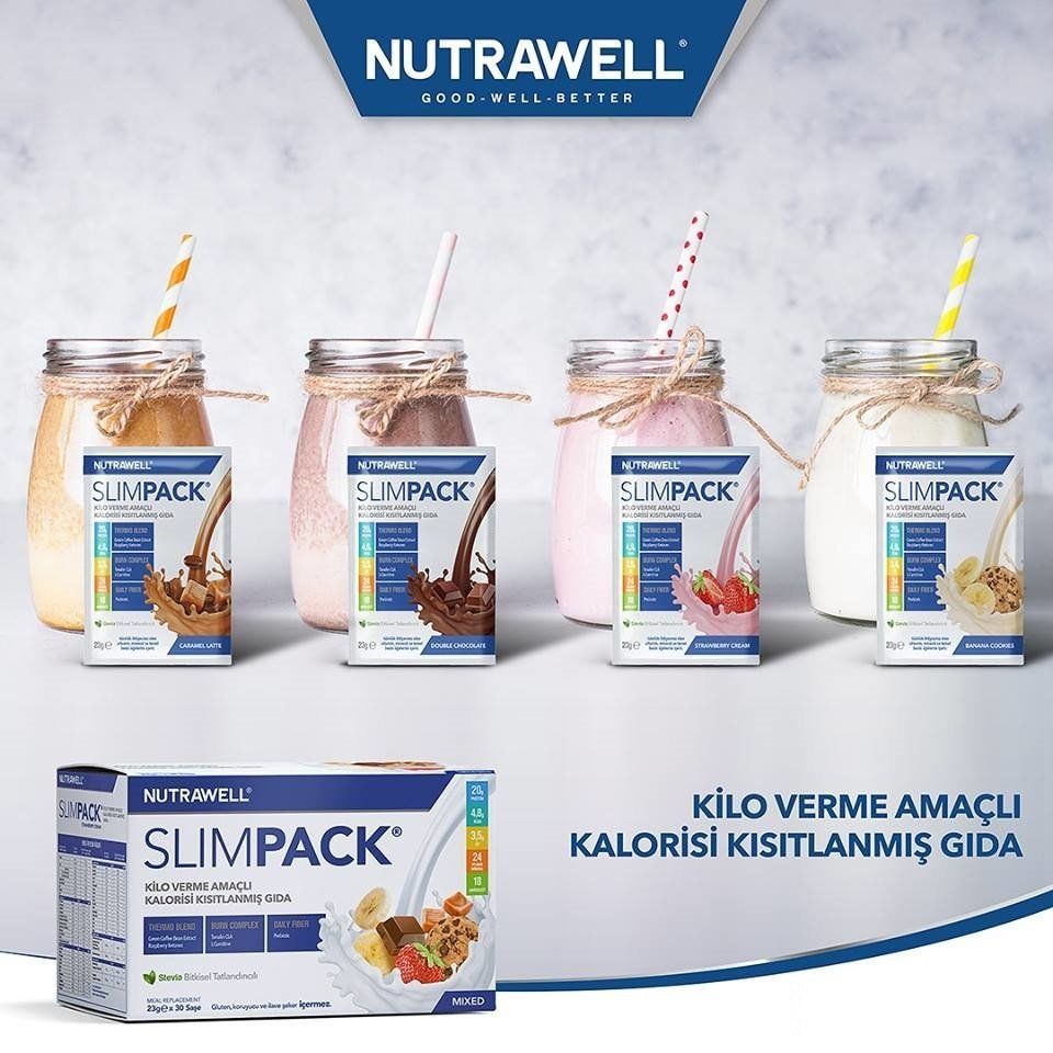 Nutrawell Slimpack Caramel Latte Karamel 22 gr x 30 Şase