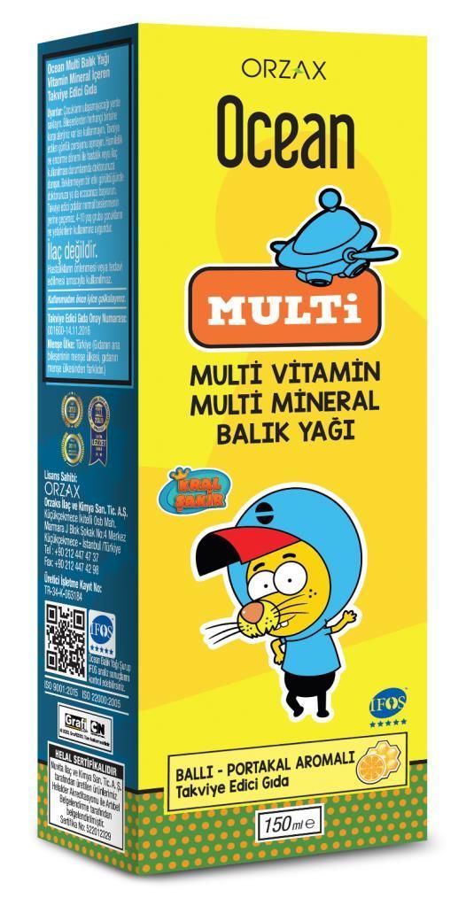 Ocean Multi Omega 3 Kral Şakir 150 ml Şurup