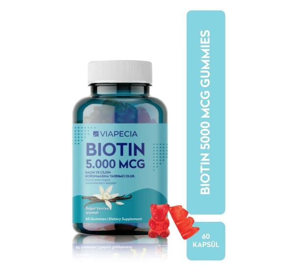 Viapecia Biotin 5000 mcg 60 Gummies