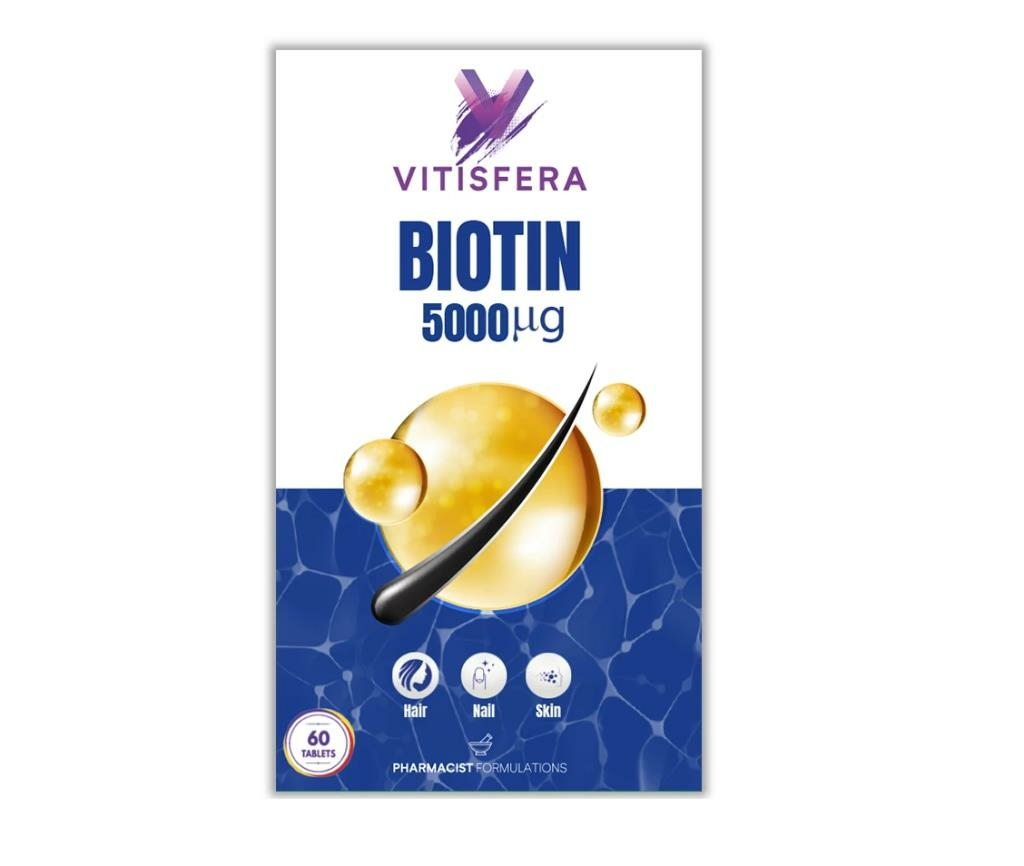 Vitisfera Biotin 5000 mcg 60 Tablet