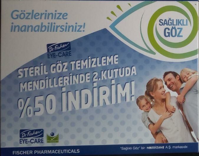 Dr. Fischer Eye-Care Göz Temizleme Mendili Avantajlı 30 x 2 Kutu