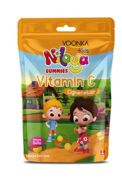 Voonka Niloya Vitamin C 60 Çiğneme Tableti