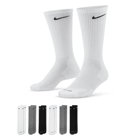 Nike Everyday Plus Cushioned Crew Unisex Çok Renkli Günlük Stil Çorap 6'lı