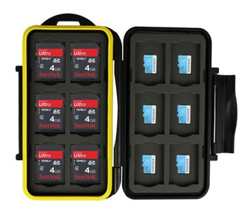 JJC MC-SDMSD24 Memory Card Case Hafıza Kartı Kutusu (12 SD Kart & 12 MicroSD Kart)