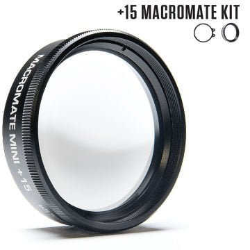 Backscatter GoPro için  +15 Makro Lens
