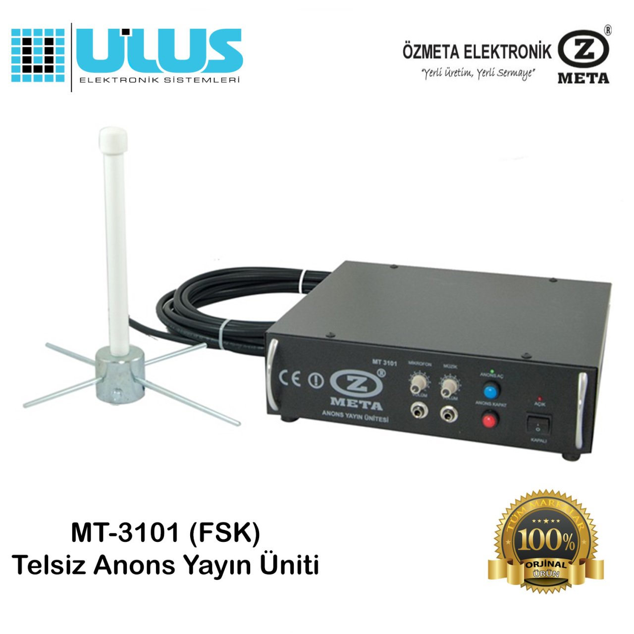 Mt-3101 (FSK) Telsiz Anons Yayın Ünitesi