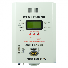 West Sound TKS 209 D V2 Duvar Tipi Programlı (Akıllı) Okul Saati