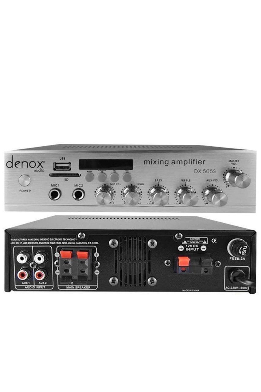 DENOX AUDİO DX-505S 2x50 Watt Stereo Amfi