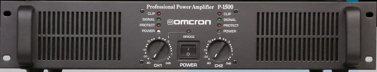 STARTECH OMCRON P-1500 2x750 Watt Rockmount Power Amfi